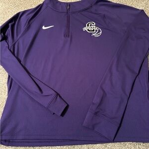 ⭐️ 3/$20 Gonzaga Basketball Nike dri-fit Purple Quarter-Zip Pullover
